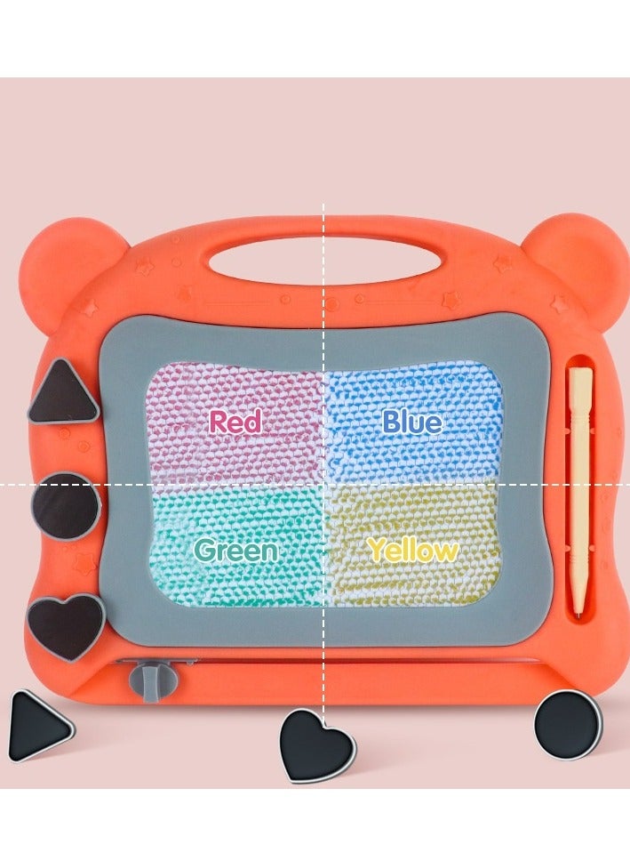 GOOTOY Magnetic Drawing Board for Kids, Colorful Doodle Board for Toddlers,  Erasable Magnetic Writing Pad with pen, Home Use Magnetic Writing Board Toy,Colored Graffiti Board Can Eliminate Toys  - Image 2