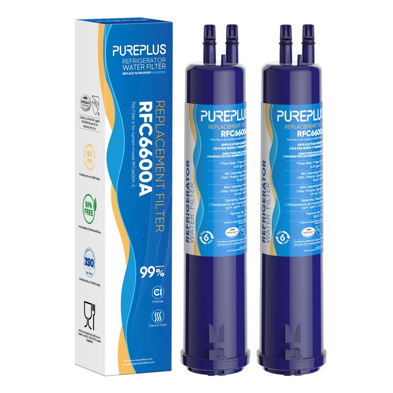 Pure Plus Pureplus Compatible With 4396841  4396710  Everydrop Filter 3  Edr3Rxd1  46-9083  46-9030  9030  9083  Refrigerator Water Filter  2Pack - Image 1