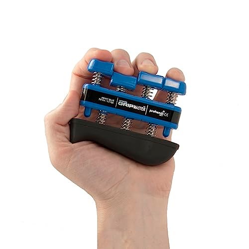 Prohands Gripmaster Rehab Hand Exerciser, Finger Exerciser (Hand Grip Strengthener), Spring-Loaded, Finger-Piston System, Added Palm Cushion, (7 lb Heavy Tension, Blue-Gripmaster Rehab) - Image 3