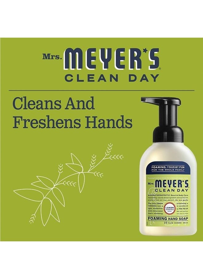 Mrs. Meyer's Clean Day - Mrs. Meyer's Clean Day Foaming Hand Soap, Lemon Verbena Scent, 10 Fl oz (Pack of 2) - Image 1