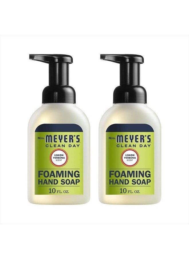 Mrs. Meyer's Clean Day - Mrs. Meyer's Clean Day Foaming Hand Soap, Lemon Verbena Scent, 10 Fl oz (Pack of 2) - Image 1