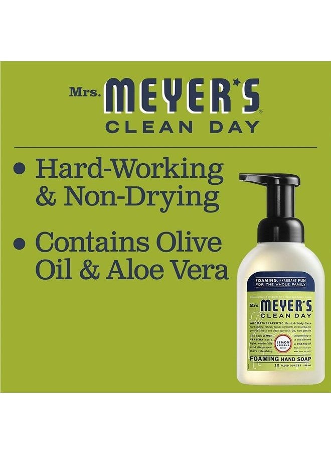 Mrs. Meyer's Clean Day - Mrs. Meyer's Clean Day Foaming Hand Soap, Lemon Verbena Scent, 10 Fl oz (Pack of 2) - Image 1