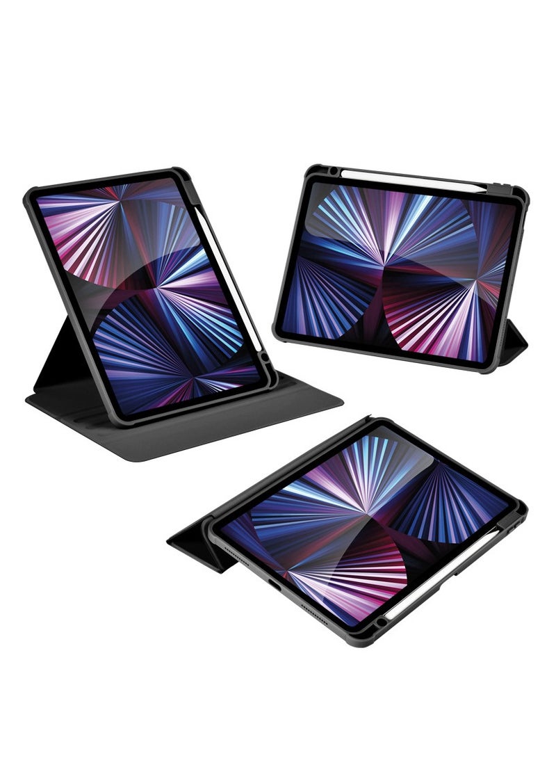 general iPad 2022 10th 10.9-inch， Triple Fold Y-shaped Design, Multi Angle, Leather Tablet Cover With Pen Slot, Automatic Wake-up/sleep, Blue - Image 2