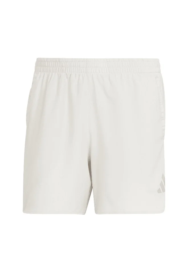 adidas adidas Run It Short Beige Running Shorts XS5"