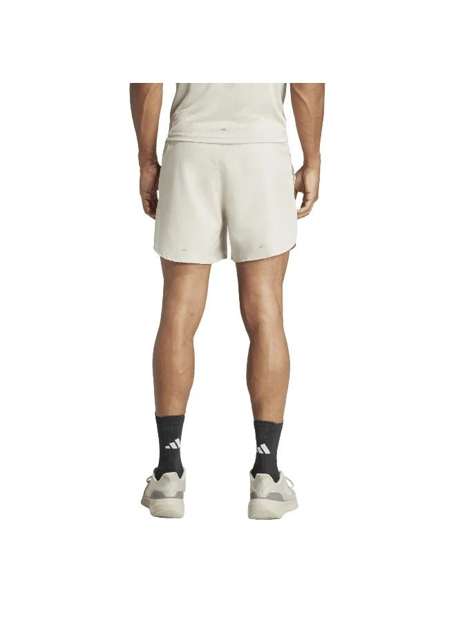 adidas adidas Run It Short Beige Running Shorts XS5"