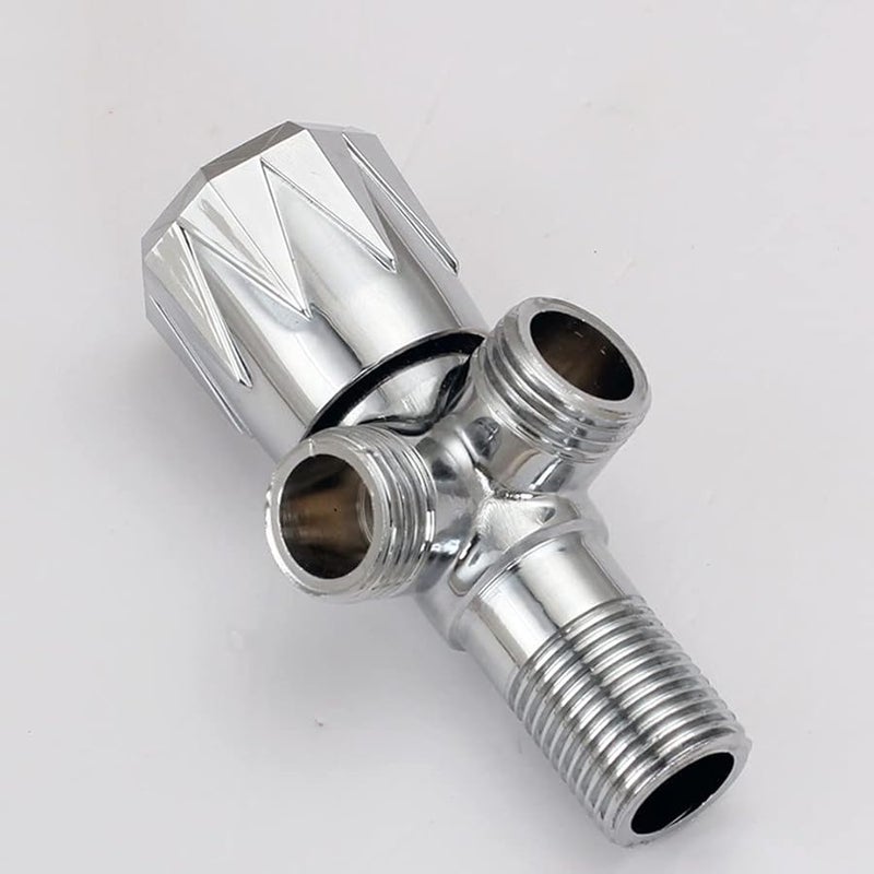 Chrome Plated Brass Water Control Diverter Valve For Toilet Kitchen Size 1 - Image 5