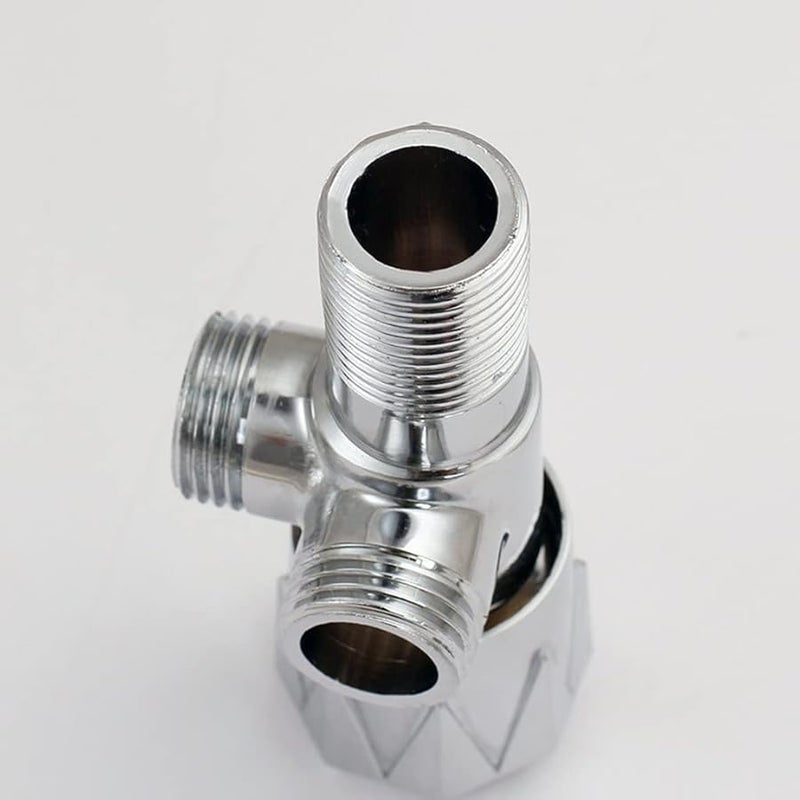 Chrome Plated Brass Water Control Diverter Valve For Toilet Kitchen Size 1 - Image 3