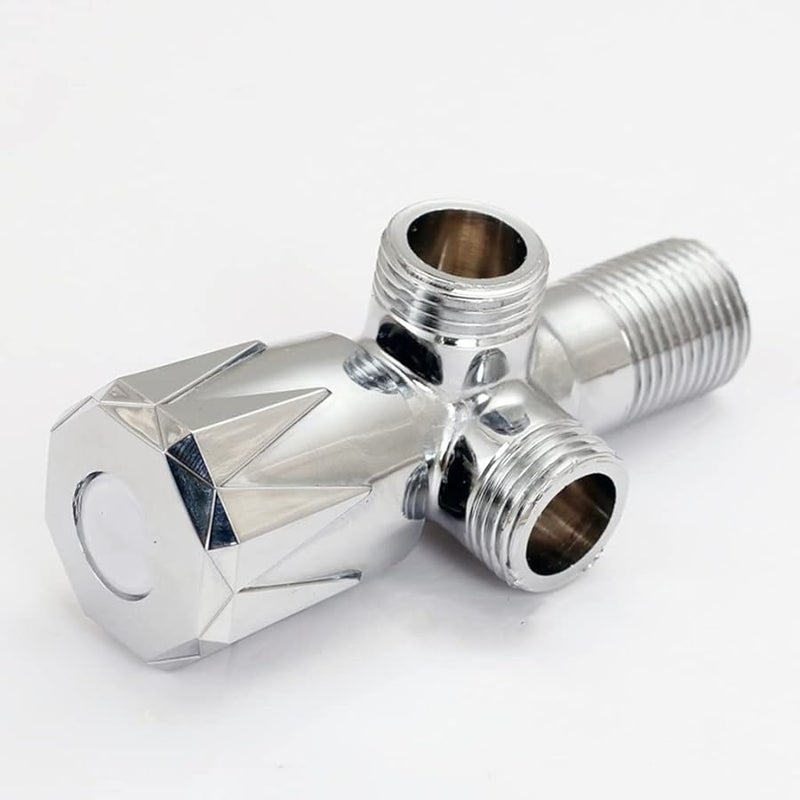 Chrome Plated Brass Water Control Diverter Valve For Toilet Kitchen Size 1 - Image 4