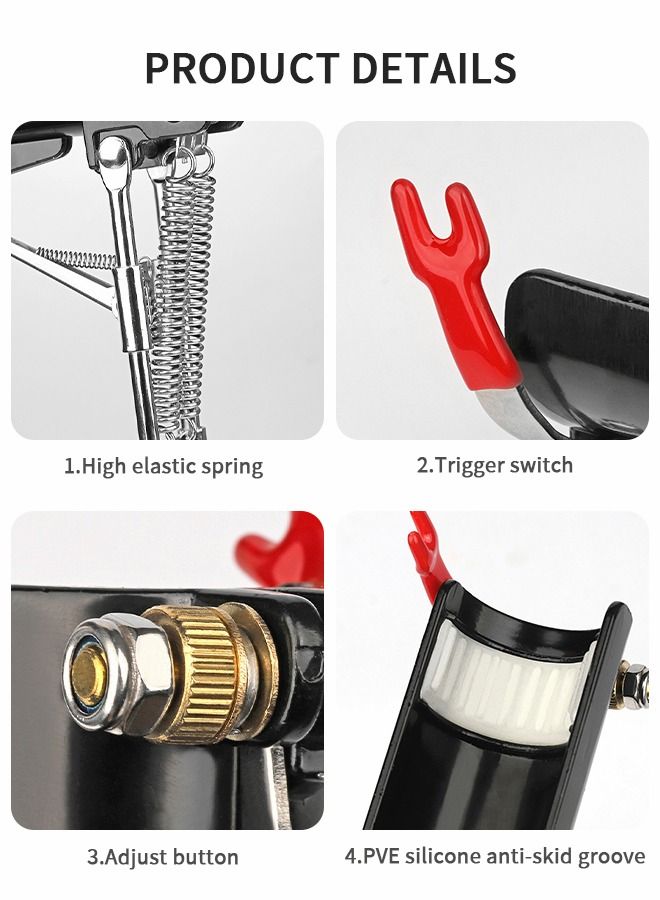 GROIC Automatic Spring Fishing Rod Holder, Smart Fishing Catcher Ground Fishing Pole Holder, Stainless Steel Folding Adjustable Sensitivity Fishing Bracket, Auto Fishing Rod Rack - Image 4
