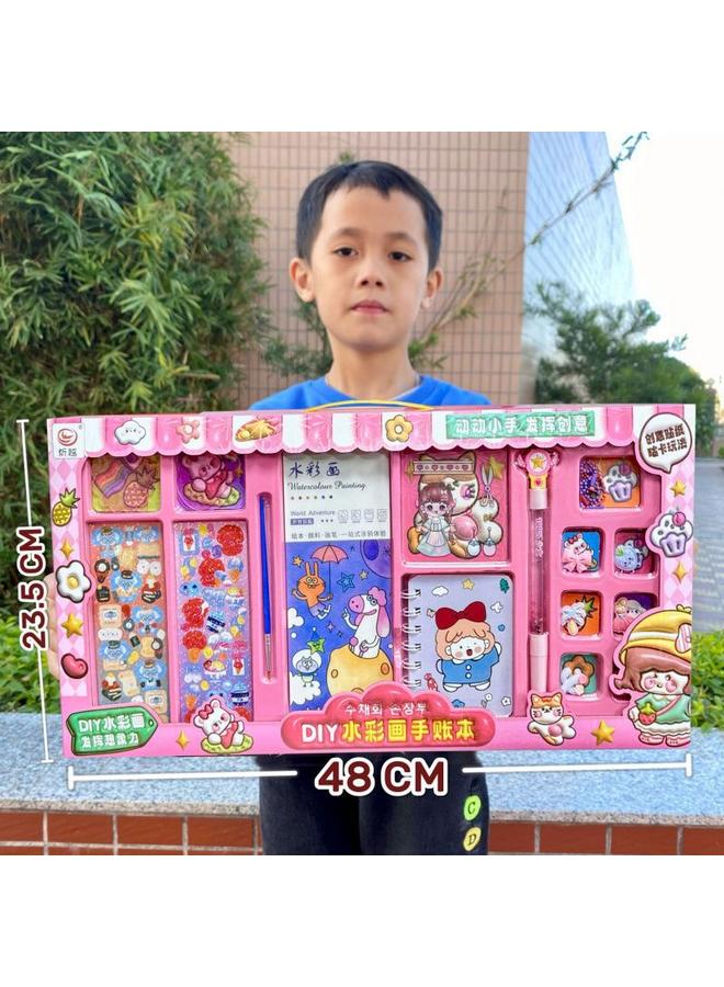 Bluejw Children's High-value Hand Book Cute Cartoon Quiet Book Creative Notebook Gift Suit Organization Wholesale - Image 1