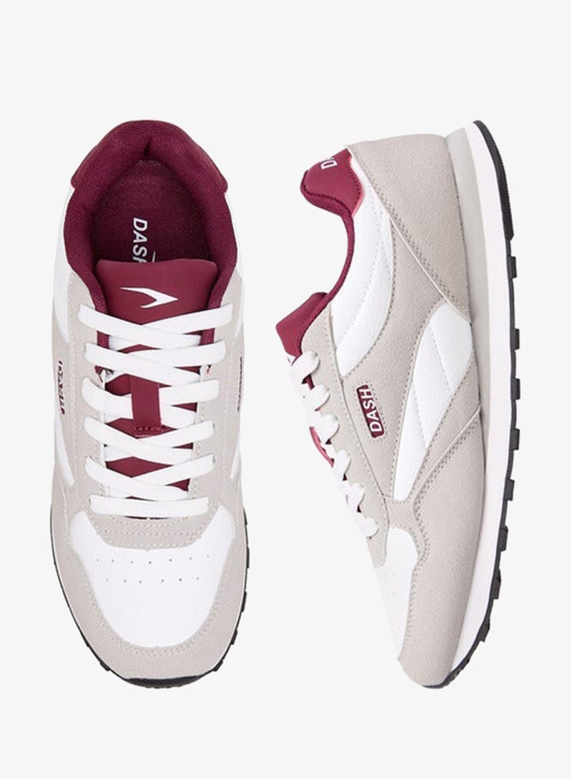 Dash Women Panelled Sneakers with Lace-Up Closure - Image 3