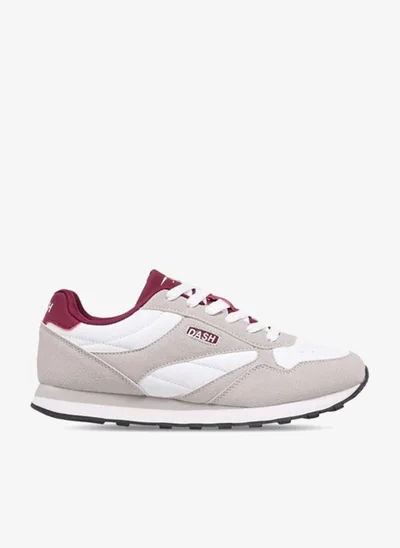 Dash Women Panelled Sneakers with Lace-Up Closure