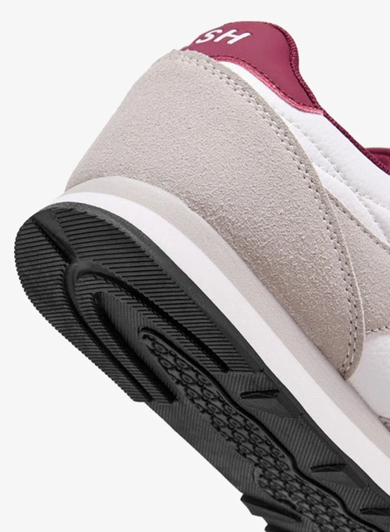 Dash Women Panelled Sneakers with Lace-Up Closure