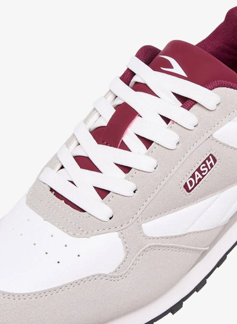 Dash Women Panelled Sneakers with Lace-Up Closure