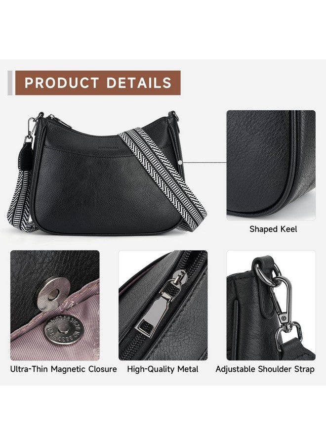 APHISON Trendy Leather Crossbody Purse with Adjustable Strap, Women's Shoulder Handbag - Image 4