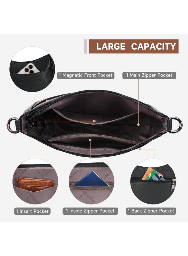 APHISON Trendy Leather Crossbody Purse with Adjustable Strap, Women's Shoulder Handbag - Image 2