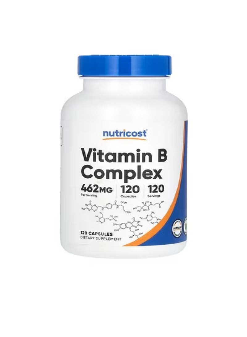 Nutricost Vitamin B Complex, 462 mg, 120 Capsules