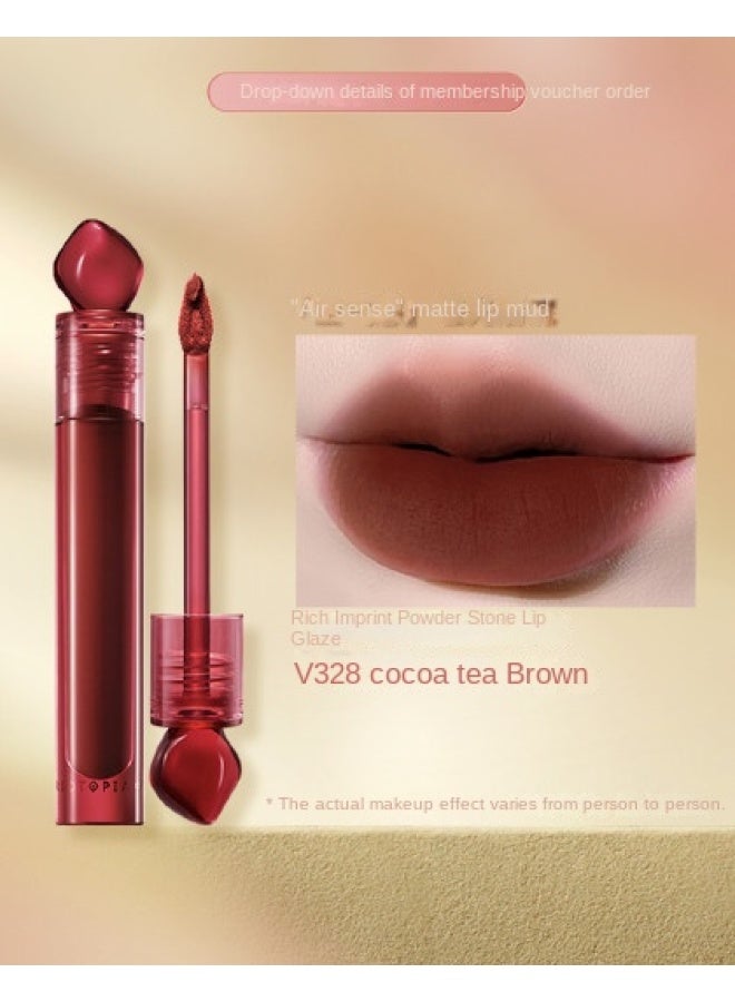 intense Impression Lip Glaze Stone Velvet Matte Lip Mud Long-lasting Color - Image 2