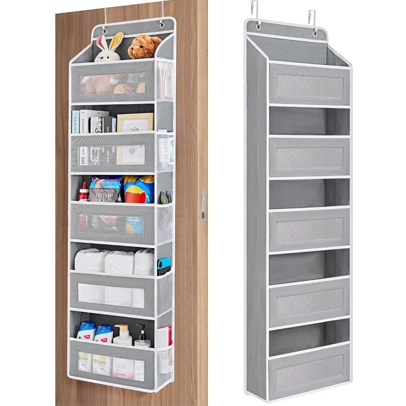 Hanging Hanging Bag Wall-Mounted Fabric Storage Bag Wall-Mounted Storage Bag Wardrobe Clothes Door Rear Storage Hanging Bag - Image 2