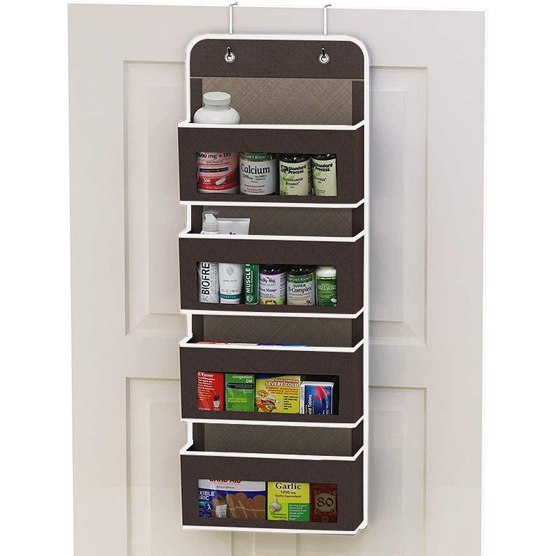 Hanging Hanging Bag Wall-Mounted Fabric Storage Bag Wall-Mounted Storage Bag Wardrobe Clothes Door Rear Storage Hanging Bag - Image 1