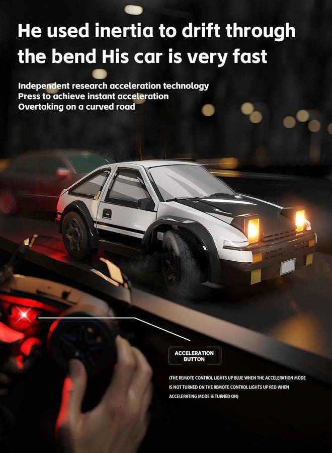 Samtop 1/64 Scale Drift RC Car, 2.4Ghz Mini Sports Car, 4WD RC Truck Model Toys, Full Proportional, with Replaceable Tires, Gift for Adults and Kid - Image 5