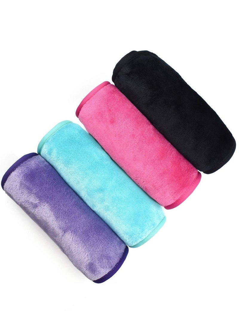 KASTWAVE Makeup Remover Cloths Microfiber Reusable Fast Drying Washcloth, Face Towels for Women (4 Count)  - Image 1