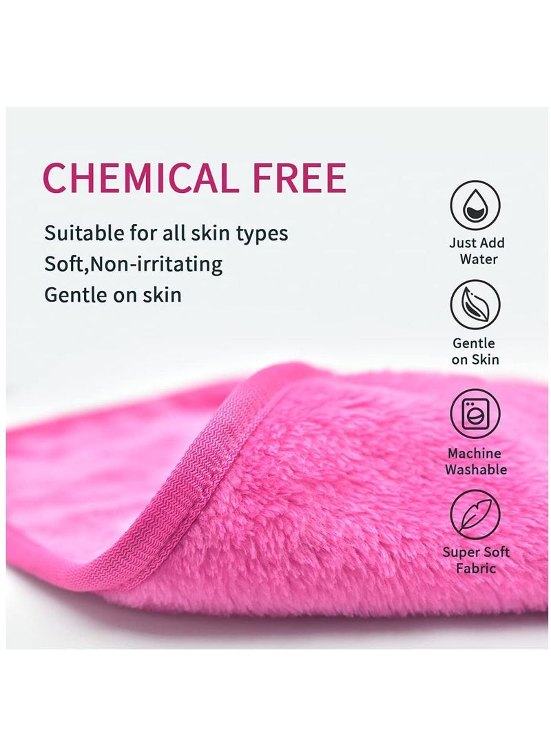 KASTWAVE Makeup Remover Cloths Microfiber Reusable Fast Drying Washcloth, Face Towels for Women (4 Count)  - Image 4