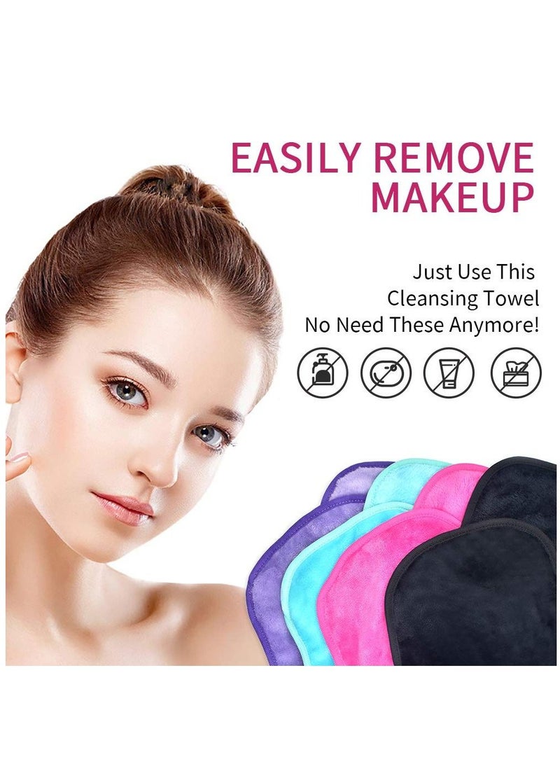 KASTWAVE Makeup Remover Cloths Microfiber Reusable Fast Drying Washcloth, Face Towels for Women (4 Count)  - Image 3