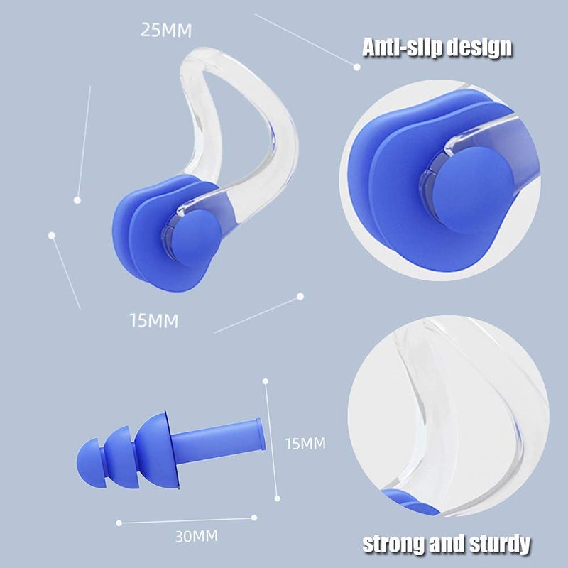 Vsidea Contoured Swim Hand Paddles with Silicone Ear Plugs and Nose Clip, Swim Paddles for Swimming Trainning Exercise - Image 4