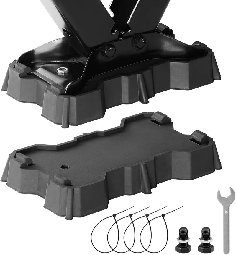 Kohree 2 Pack RV Stabilizer Jack Pads - Solid Rubber Protection Foot for Travel Trailers and Campers - Image 1
