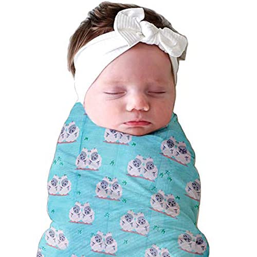 POLKA TOTS 100% Organic Muslin Cotton Soft Swaddle Blanket For New Born Infants Baby Kids - Large Size (Up To 6 Months, Sheep), Multicolor - Image 2