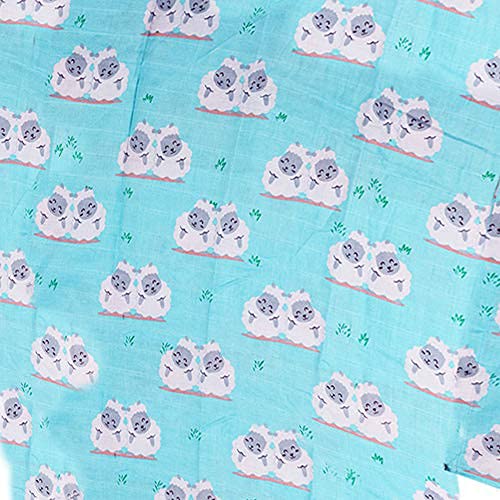 POLKA TOTS 100% Organic Muslin Cotton Soft Swaddle Blanket For New Born Infants Baby Kids - Large Size (Up To 6 Months, Sheep), Multicolor - Image 3