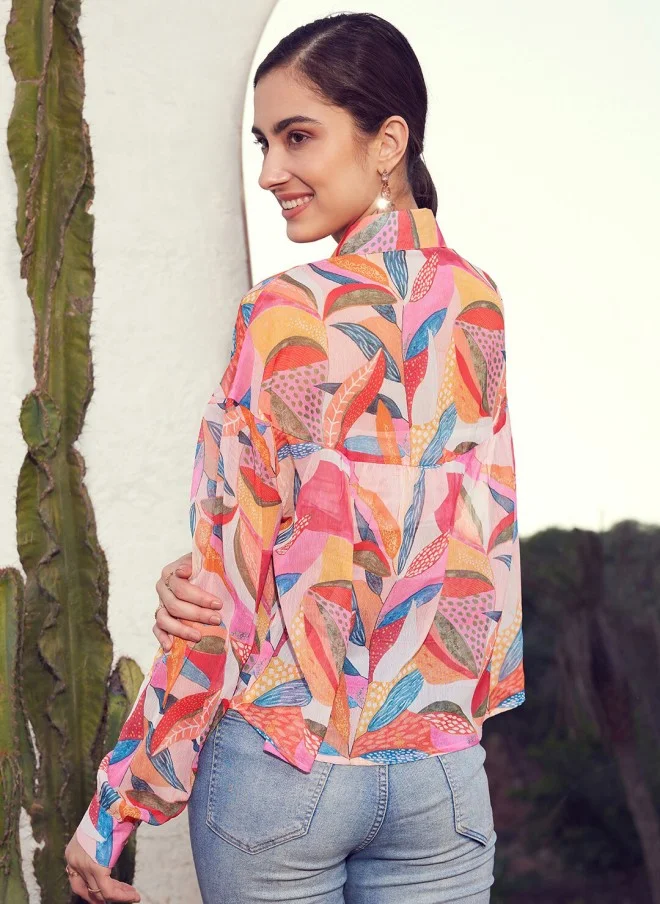 STREET 9 Floral Printed Casual Shirt for Women