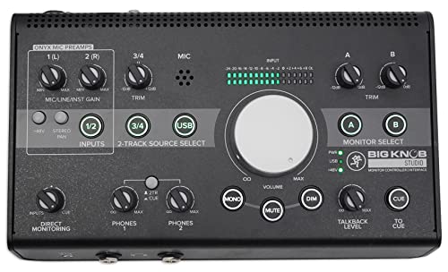 Mackie Big Knob Series 3x2 Studio Monitor Controller 192kHz USB IO BIG KNOB STUDIO