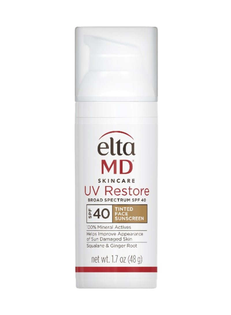 EltaMD واقي شمس يو في رستور واسع الطيف SPF 40 ملون - Image 1