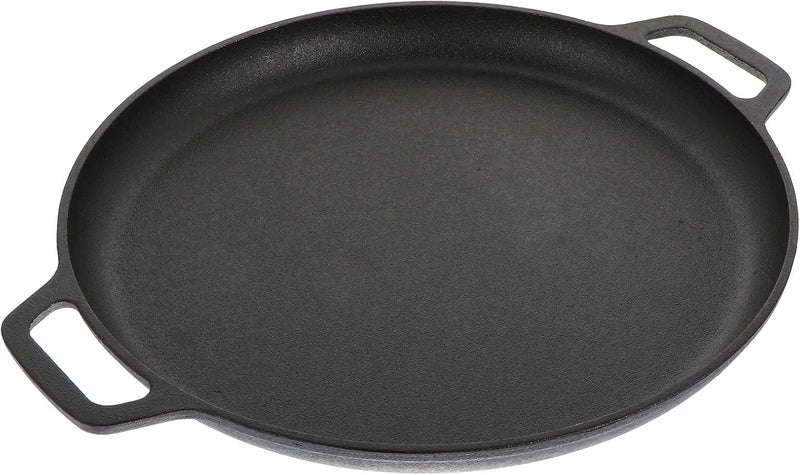 Cast Iron 30cm Flat Griddle Pan Non-stick Pancake Cooking Pan for Home Kitchen Crepes and Omelettes - Image 1