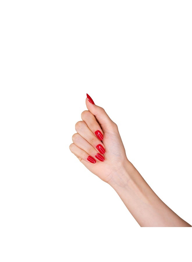 loca أظافر صغيرة #N4-شكل بيضاوي أحمر - Image 4