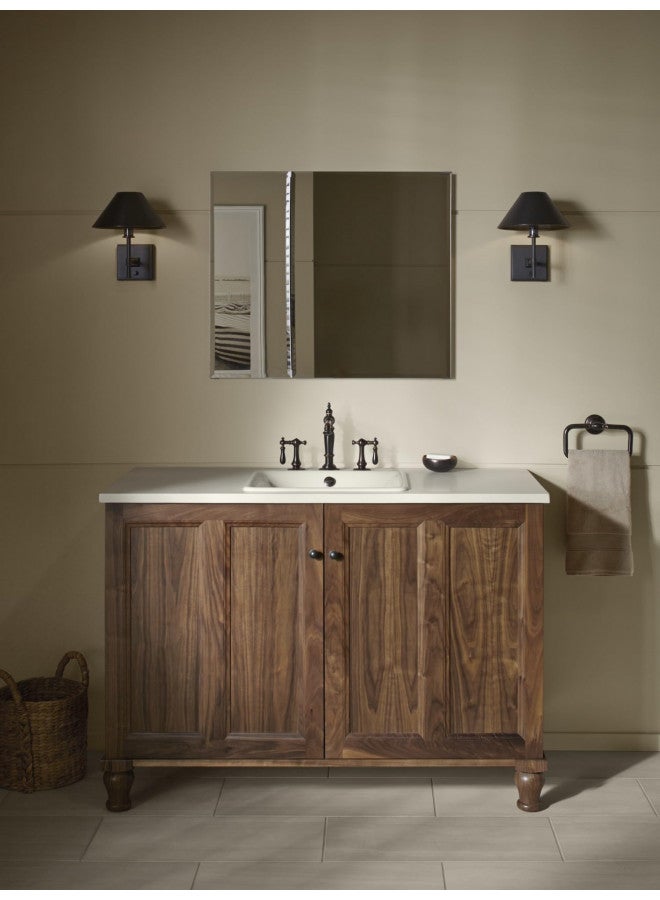 Kohler KOHLER CB-CLC3026FS 30" W x 26" H Two-Door Bathroom Medicine Cabinet with Mirror, Recessed or Surface Mount Bathroom Wall Cabinet, Beveled Edges,Silver  - Image 5