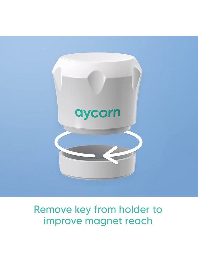 Aycorn Replacement Spare Keys (x2) for AYCORN Child & Baby Safety Proof Magnetic Cupboard Locks. Extra Value Twin Pack, Latest Powerful Design to Protect Your Kids & Toddlers - Image 2