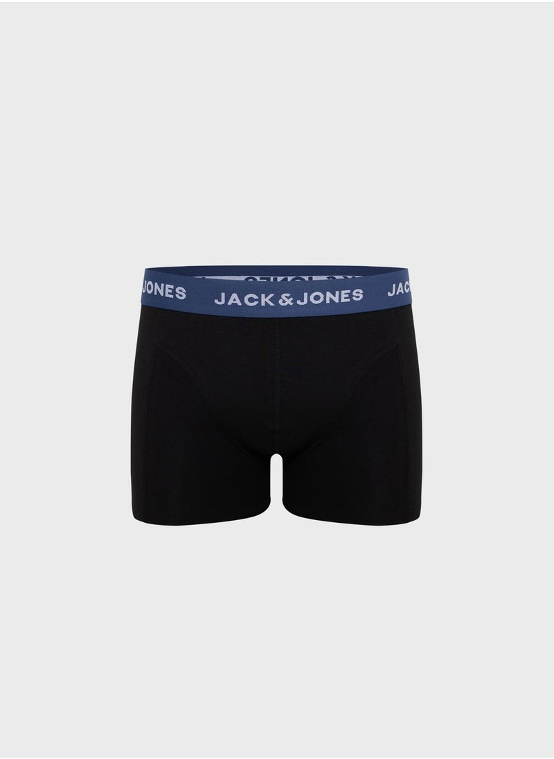 JACK & JONES - 3 Pack Logo Band Trunks - Image 1