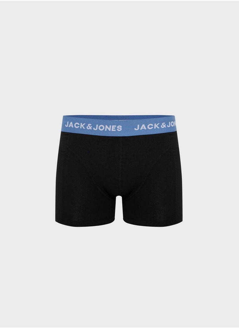 JACK & JONES - 3 Pack Logo Band Trunks - Image 1