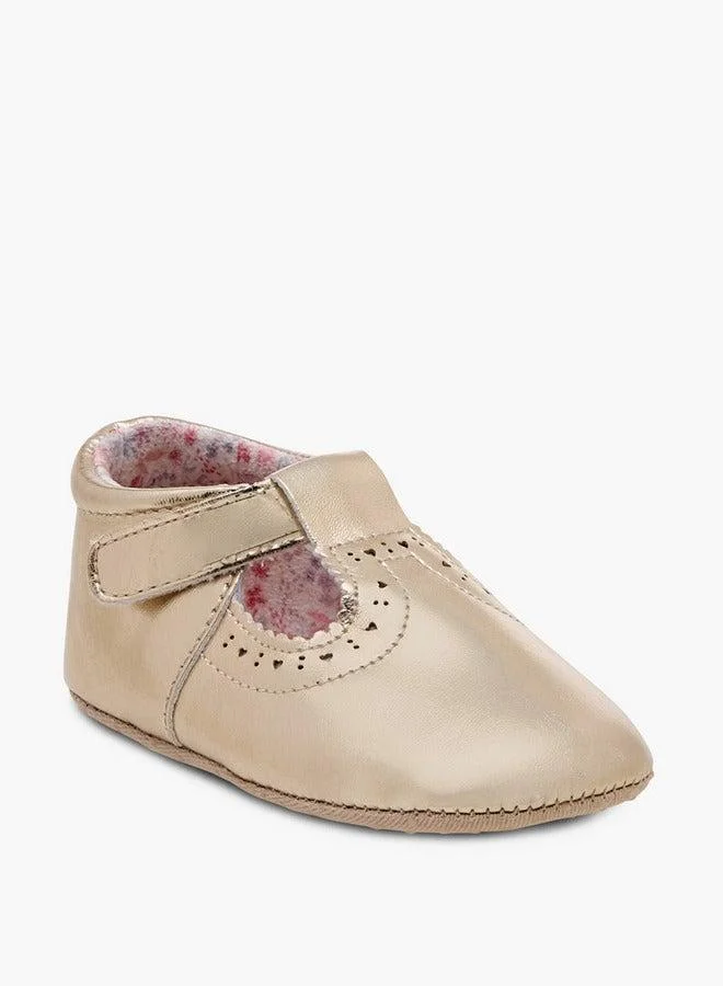 Barefeet Cutwork Detail Booties with Hook and Loop Closure