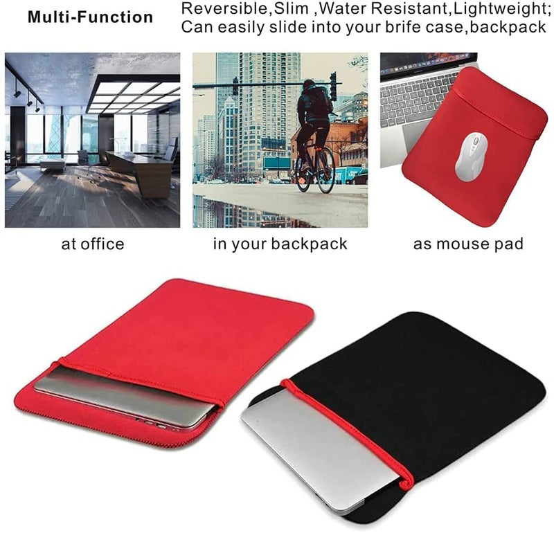 Storin Reversible 15.6 Inch Laptop Sleeve,Black - Image 5