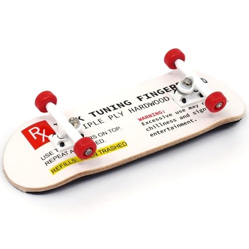 Teak Tuning 32mm Pro Fingerboard Heat Transfer Graphic Complete Fully Assembled with Pro Level Parts Pro Shaped Wood Deck 34x97mm UltraSpin Wheels Prodigy Trucks Teak Prescription - Image 5