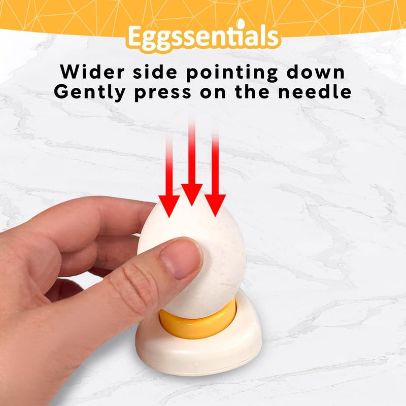Eggssentials Egg Piercer to Cook Hard Boiled Eggs - Sturdy Base and Sharp Pin to Pierce Raw Eggs. - Image 5