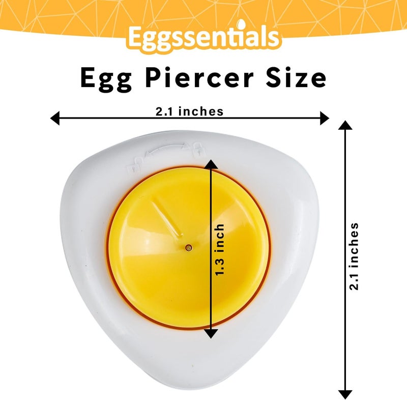 Eggssentials Egg Piercer to Cook Hard Boiled Eggs - Sturdy Base and Sharp Pin to Pierce Raw Eggs. - Image 3