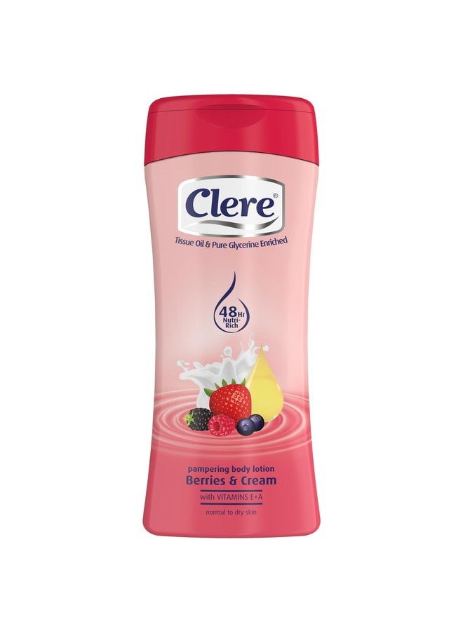 CLERE Body Lotion - Berries & Cream - 400mL - Image 1
