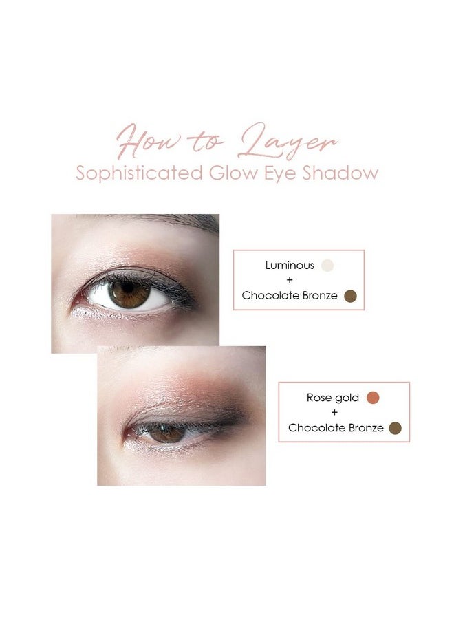 glowiest - Sophisticated Glow Eye Shadow 002 Rose Gold ; High Glitter Liquid Eyeshadow Gorgeous Shimmer & Long Lasting & Quickdrying Eye Makeup 0.24 Oz (7Ml) - Image 1