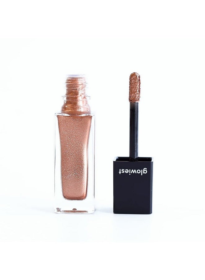 glowiest - Sophisticated Glow Eye Shadow 002 Rose Gold ; High Glitter Liquid Eyeshadow Gorgeous Shimmer & Long Lasting & Quickdrying Eye Makeup 0.24 Oz (7Ml) - Image 1