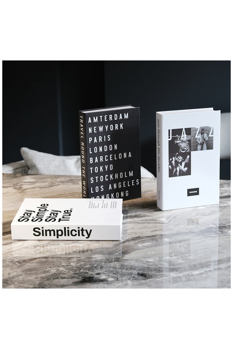AceLuste 3 Pieces Coffee Table Decorative Books For Home Decor, Fake Books For Decoration, Aesthetic Bookshelf Decor for Living Room Office Bedroom - Image 2